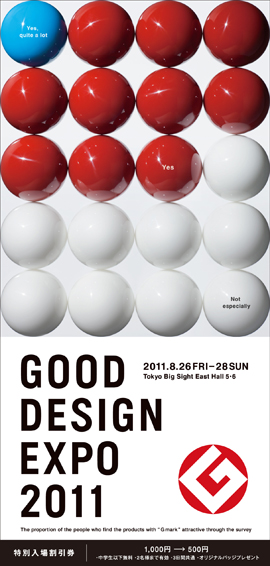 Discount Ticket of Good Design Expo 2011